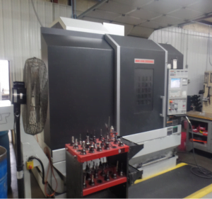 Milling machine at Wichita's Integrated Components shop